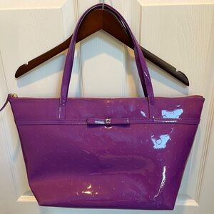 Kate Spade Camellia Street Sophie Polyvinyl Shoulder Bag tote in purple LIKE NEW